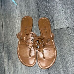 Tory Burch Tan Cutout Sandals